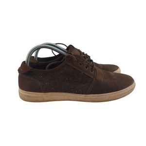Blackwell‎ Mens 9 Brown Leather Canvas Uppers Casual Low Top Shoe